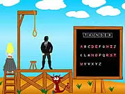 Screenshot of Save The Girl, a free online Hangman-style word game showing a partially guessed word.