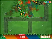 Color Tanks free online arcade warfare game screenshot of tanks in trenches