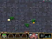 Alien Defense Official V3.5, Captain Mike fighting Lord of Kamine aliens, free strategy game