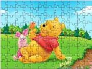 Winnie the Pooh Jigsaw Puzzle free online game with adjustable difficulty on PlayArcadeHub