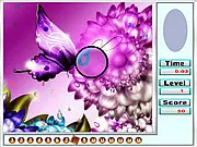 Fantastic Butterflies Hidden Numbers free online game, finding hidden numbers in a butterfly image, beautiful puzzle game