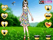 Bertina Girl Dressup free online game screenshot showing stylish outfits and accessories on PlayArcadeHub