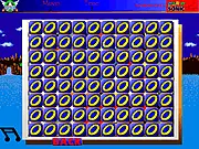 Sonic Match It puzzle game screenshot with clusters of blocks featuring Sonic, Tails, and Knuckles characters ready to be matched