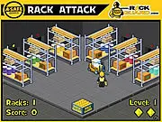 A-Safe Rack Attack free online game, defending against waves of trucks in a tower defense scenario on PlayArcadeHub
