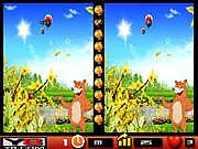 Yodo Find Differences 2 free online puzzle game, finding 10 differences between two cartoon images of Yodo