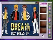 Dream Boy Tile Puzzle Game online screenshot showing scrambled tiles