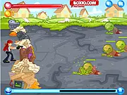 Play CraZ Outbreak free online zombie shooter game. Upgrade skills and shoot the undead.
