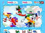 Jolly Jigsaw Looney Tunes online puzzle game, featuring Bugs Bunny and Daffy Duck, play free game