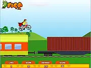 Super Kid free online running and jumping game, kid jumping off a train, collecting stars and cars for speed