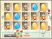 Egg Match Bunny online game, matching Easter eggs and bunnies, free puzzle game, cute holiday game on PlayArcadeHub