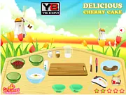 Cherry Cake Delicious cooking game, Free online baking game, Learn to cook a cake with cherries and kiwi