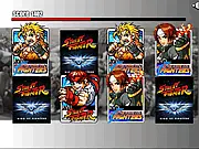 Street Fighter vs King of Fighters card game, memory match game online free, SF and KOF characters