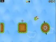 Kizi Trek free online platformer game, guide Kizi, dodge rockets and spikes, collect stars.