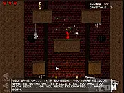 Escape From Melakka pixel platformer game screenshot featuring a red wizard