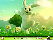Screenshot of Easter Hidden Stars free online game, showing a colorful Easter picture with tiny stars hidden throughout the scene.
