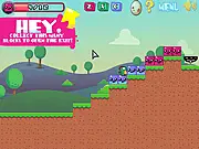Murphy the Dino, Dino Shift color puzzle platform game, collect gummy blocks free online