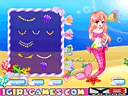 The Prettiest Mermaid dress up game, beautiful princess with a tail, free online makeover game on PlayArcadeHub