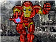 Super Hero Squad Jigsaw free online puzzle game featuring cartoon heroes on PlayArcadeHub