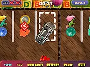 Small Car Parking free online driving game screenshot of toy car in messy children's room