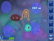E-Volution online game, a science and evolution strategy game, guiding a bacteria through different life forms.