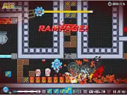 Play Lazerman free online destruction physics game as a laser-shooting head seeking revenge and reclaiming its body