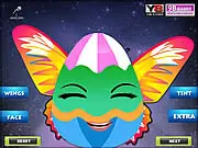 Screenshot of Easter Egg Dress Up game with a decorated egg fairy character on PlayArcadeHub