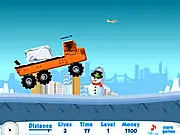 Play Melting Ice online free game with truck upgrades and physics challenges on PlayArcadeHub