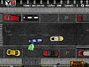 Paparazzi Parking free online game, play free car parking and photography game, image of a car trying to park while a celebrity car drives by