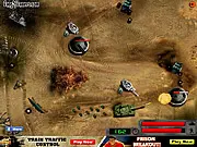 Battle Tanks free online combat game, play free action shooter game, image of an armored tank firing a powerful shot