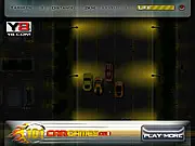 Night Highway Race action screenshot, fast car driving and destroying opponents on a dark highway, free online game