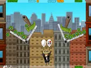 Amigo Pancho 2: New York Party free online puzzle game. Help Pancho fly through New York City avoiding obstacles with his balloons.
