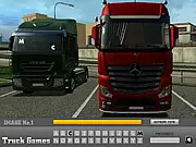 Screenshot of Hidden Truck Letters free online game showing a truck with hard-to-find letters hidden in the image