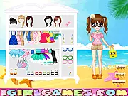 Bonny Beach Cutie free online dress up game for girls on PlayArcadeHub