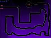 Demon Maze Escape free online game screen showing player trying to navigate a dark labyrinth while avoiding ghosts