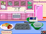 Yorkshire Pudding recipe game, cooking a classic English dish, making batter with milk flour and eggs, free online recipe guide