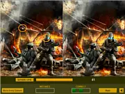 Brave Soldiers Difference free online spot the difference game, military puzzle