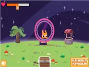 PlayMoolah free online virtual pet care game, feeding and playing with mini pet