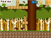 Snack Time 2 puzzle game online, little wild boar catching acorns free