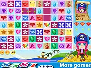 Shining Jewels Link free online match-3 puzzle game, linking precious jewels like diamonds and rubies
