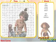 The Croods Word Search puzzle game free online characters names