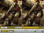 Soldiers In Action Difference game screenshot, finding differences between two pictures of brave soldiers in military action, free time-limited puzzle game