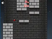 Mighty Tower 2PG free online multiplayer game screenshot showing two small characters racing up an infinite platformer tower