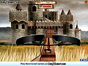 Crossbow Crusadar online free game on PlayArcadeHub, defending a fortress with a crossbow