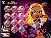 Screenshot of Clawdeen Wolf from Monster High ready for a full facial and makeup makeover.