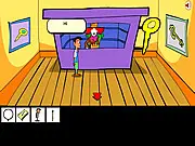 Charlie Sheen Saw Game screenshot, Pigsaw puppet, celebrity escape point-and-click adventure