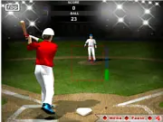 Baseball Big Hitter game screenshot, player swinging a bat, arcade baseball game, free online sports game