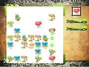 Combine More free online puzzle game screenshot with flowers and trees merging on the board