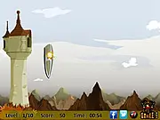 Tower Rescue free online game, arcade bomb defense challenge, shield protection game