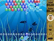 Dolphin Ball 2 free online game screenshot featuring a dolphin shooting colored balls