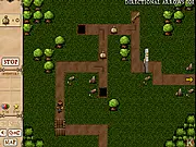 Talesworth Adventure The Lost Artifacts free online game screenshot showing the hero Questy in a pixel-art dungeon maze